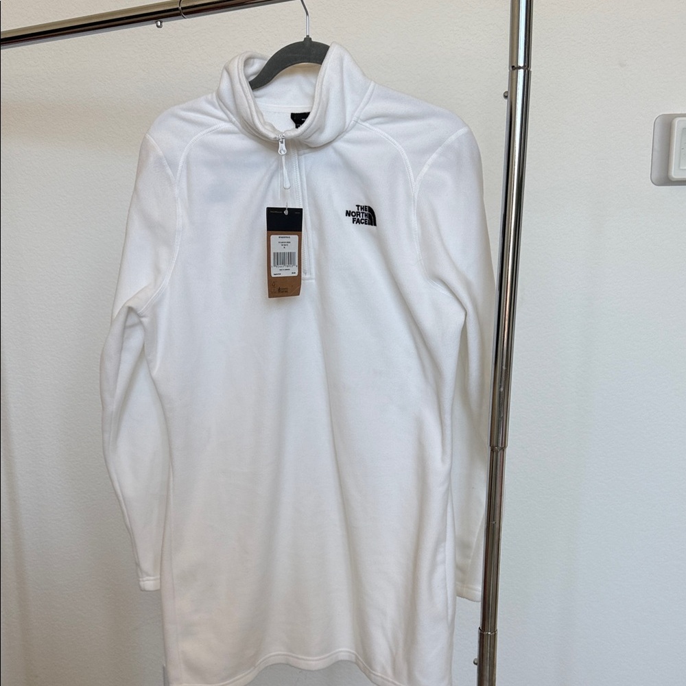 The North Face Classic White Fleece Pullover dress